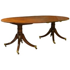 Oval Twin Pedestal Dining Table