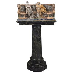 'A Declaration' - A Marble Figural Group by Prof. Aristide Petrilli, circa 1900