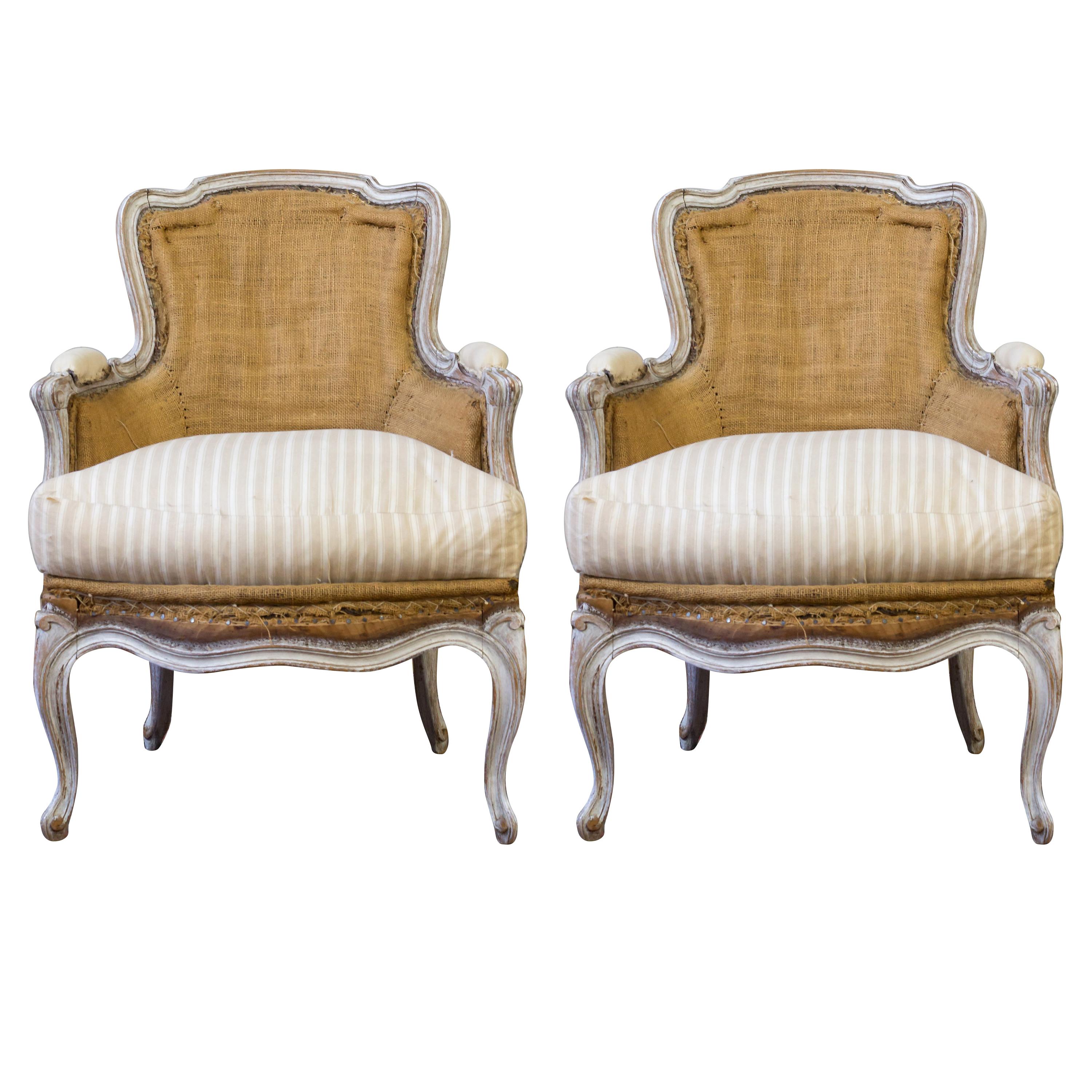 Pair of Louis XV Style Armchairs