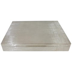 Italian 20th Century Sterling Silver Mario Buccellati Rectangular Table Box