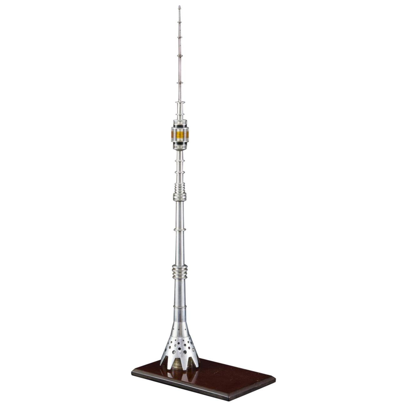 Architectural Model of the Ostankino Tower, Moscow, circa 1967 For Sale