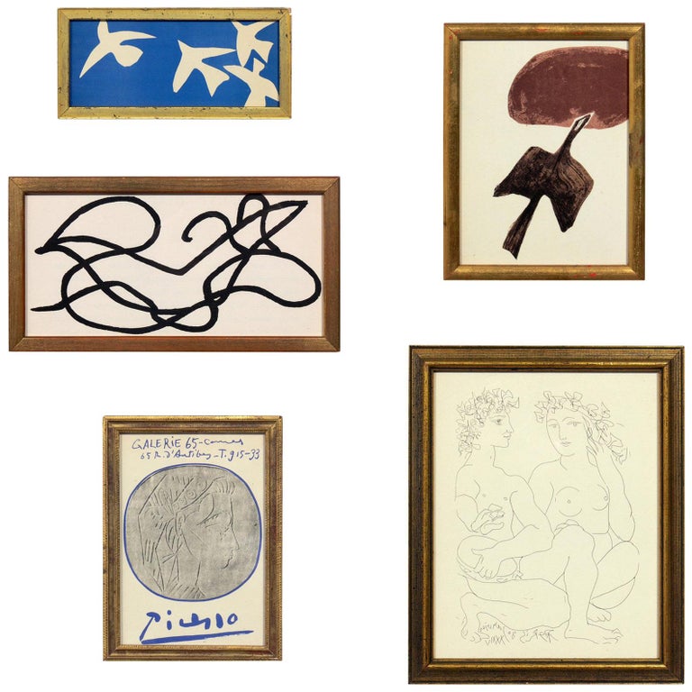 Selection of Modernist Art or Gallery Wall For Sale at 1stdibs