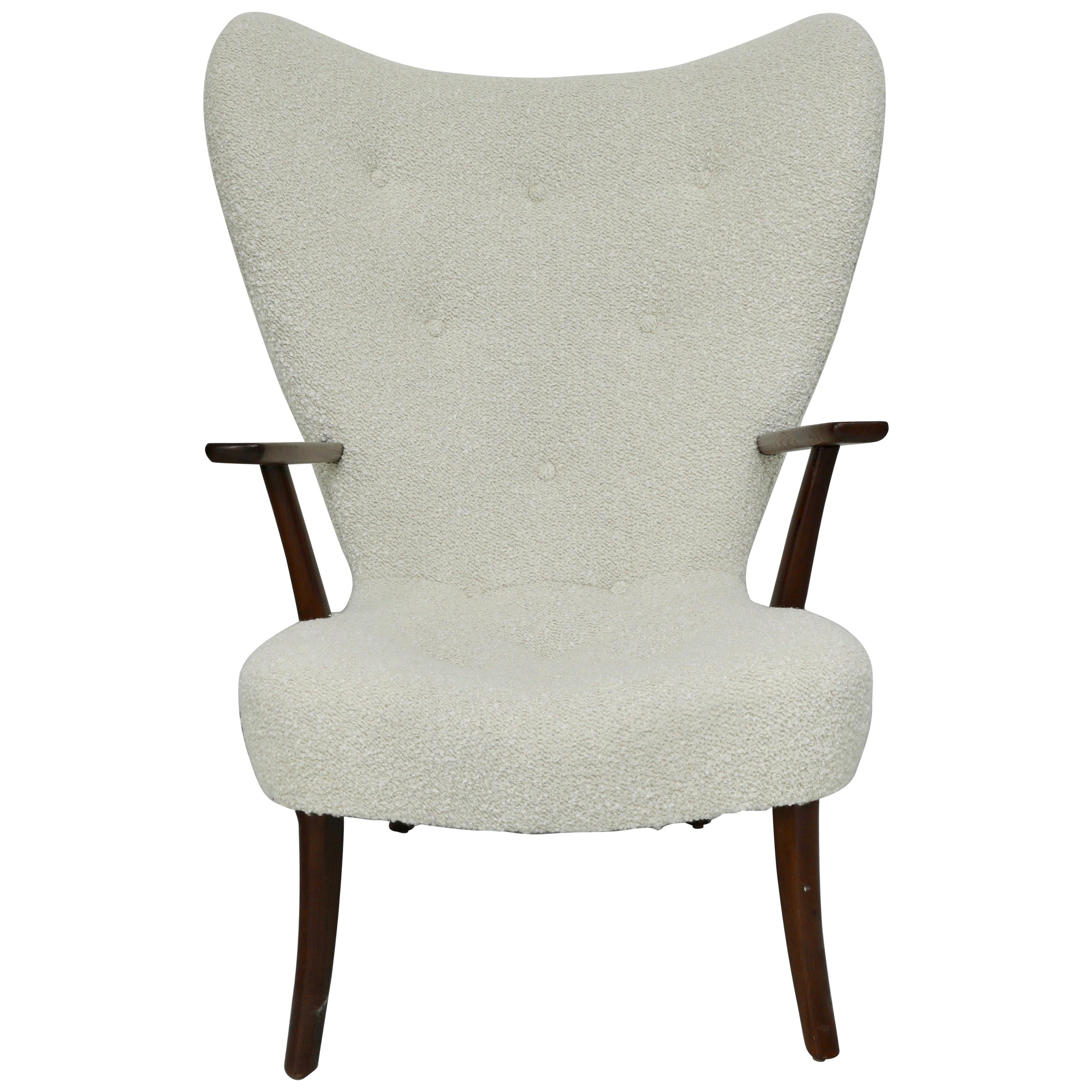 1960 Fritz Hansen Wing Chair in Alpaca