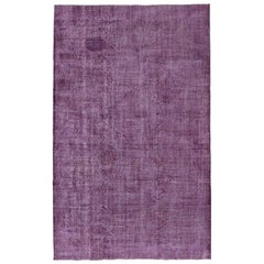 Vintage Purple Overdyed Carpet