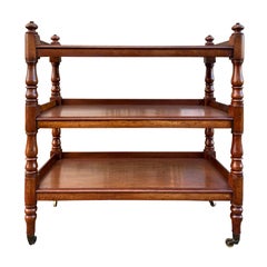 Early 19th Century English Regency Mahogany Trolley Étagère