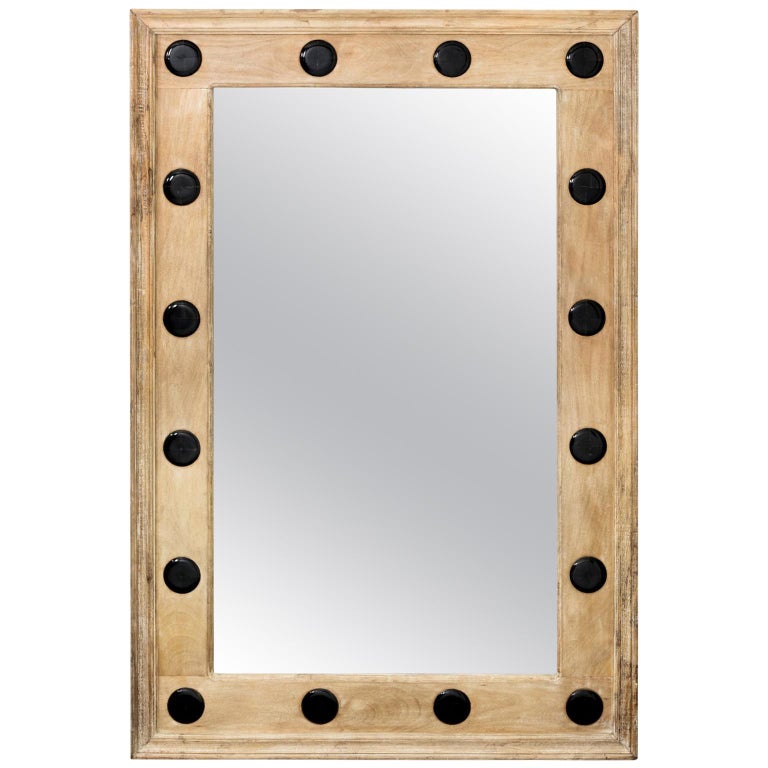 Horn Rectangular Mirror For At 1stdibs, Unfinished Wood Rectangle Mirror