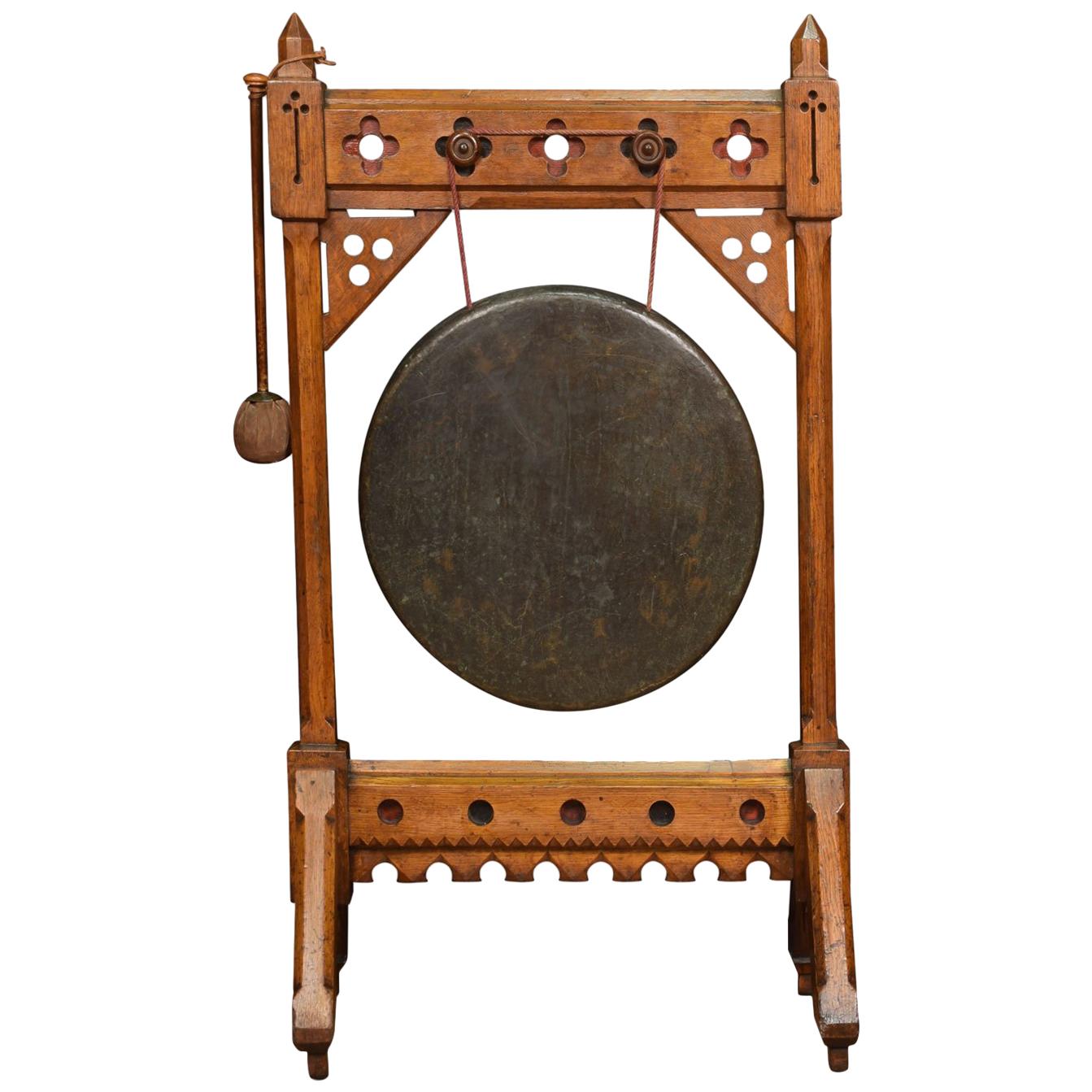 Mid-Victorian Gothic Revival Dinner Gong