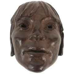Glenna Goodacre Bronze Child Mask AA