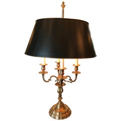 Bouillotte 4 Light side Table Lamp Gold Color on Bronze antiques Los Angeles CA