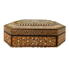 Moroccan Inlaid Octagonal Box, circa 1900