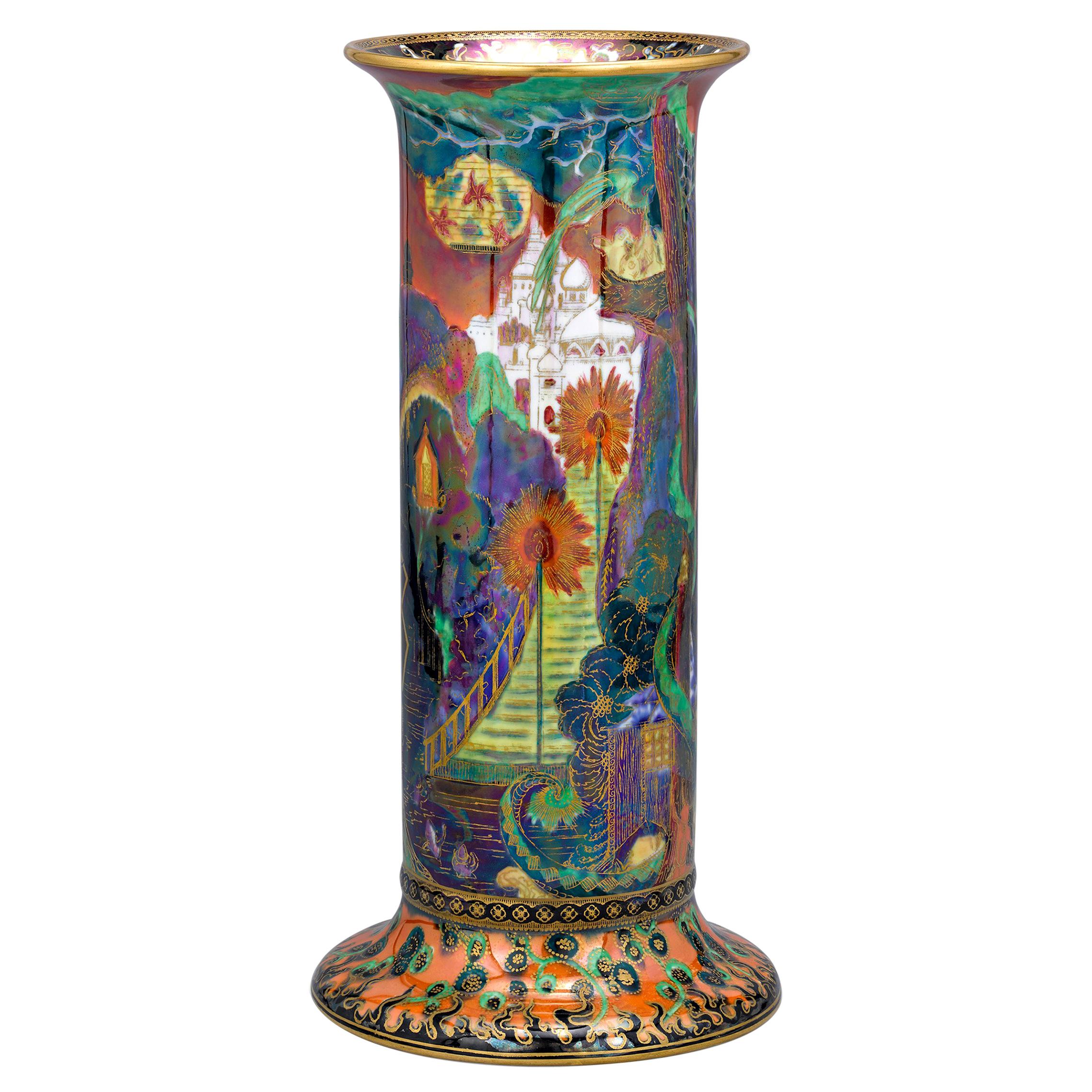 Fairyland Lustre Torches Pillar Vase by Wedgwood