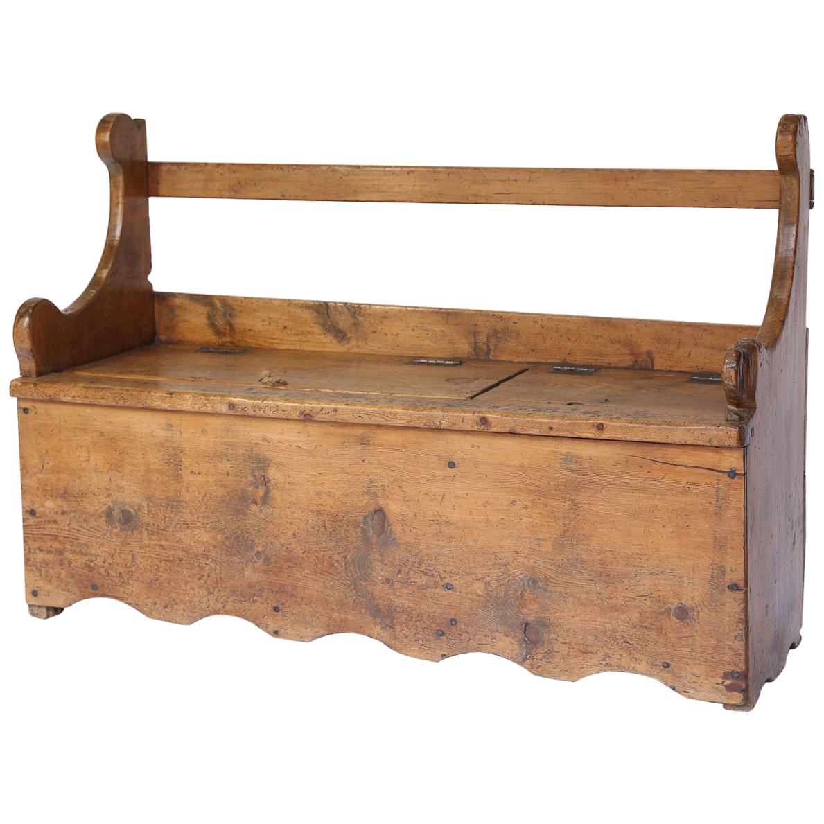 Antique Swedish Pine Bench