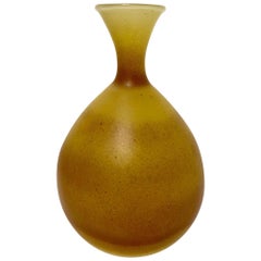 Petite Yellow Vase by Neker Glass Israel