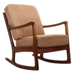 FD 108 Rocking Chair by Ole Wanscher for France & Daverkosen in 1951