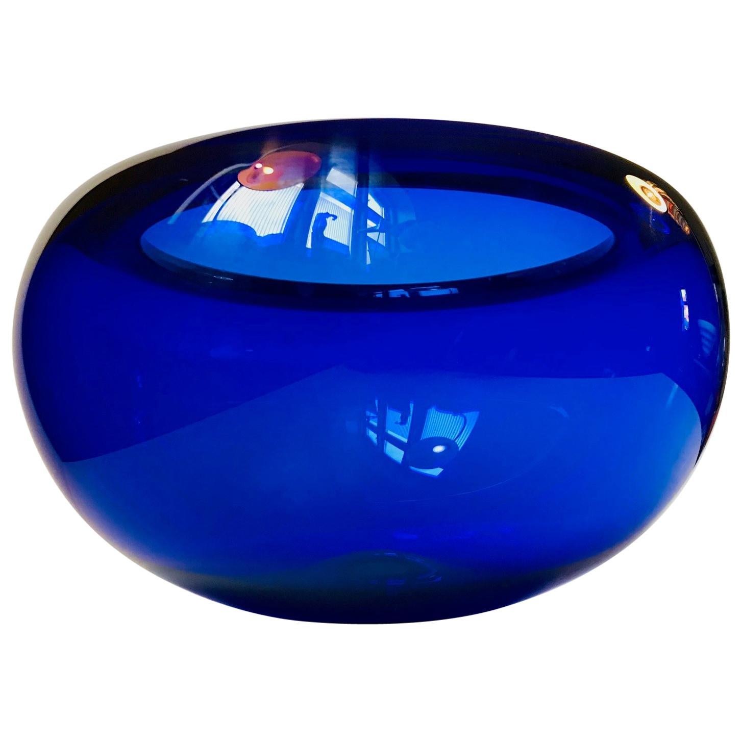 Blue Provence Centerpiece Bowl by Per Lütken for Holmegaard, 1955