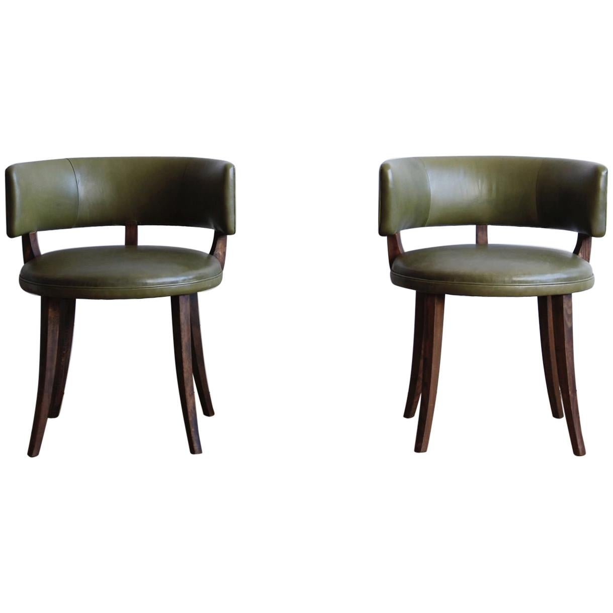 Pair of Low Chairs Attributed to Magnus Stephensen For Sale
