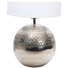 Polished Nickel Lamp by Sarreid Ltd.