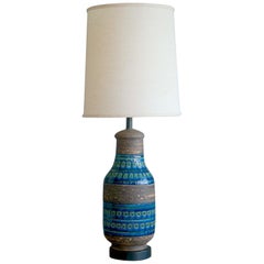 Aldo Londi Rimini Blu Large Ceramic Table Lamp for Bitossi
