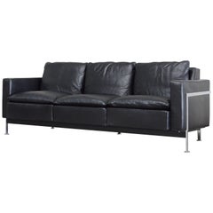 Robert Haussmann für Hans Kaufeld oder De Sede RH 302 Leder-Sofa, Erstausgabe