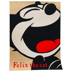 Original Vintage Cartoon Poster, Felix the Cat