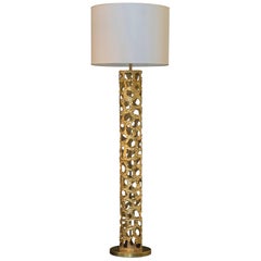 Flair Edition "Cylinder" Brass Floor Lamp, Italy 2019