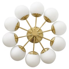 Sputnik Multi-Globe Chandelier or Ceiling Lamp by Kaiser Leuchten, Germany 1970s