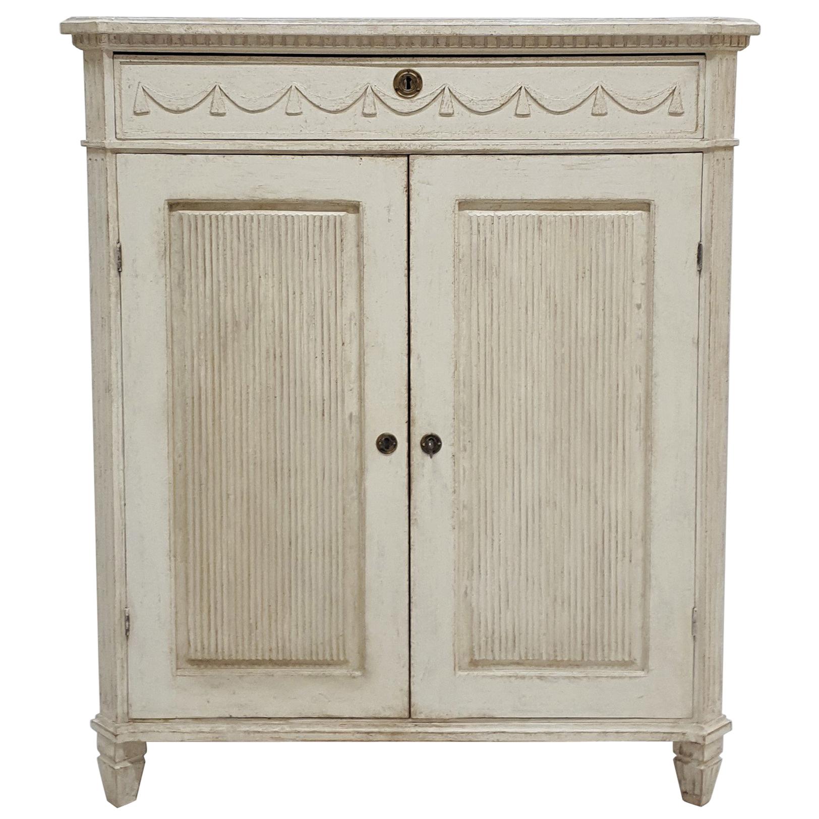 Antique Gustavian Style Sideboard, Mid-19th Century For Sale