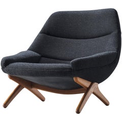 Illum Wikkelsø Lounge Chairs in Oak and Antracite Wool