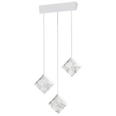Marble Ceiling lamp "Werner Jr. Calacatta" White Mount in Stock