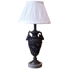 Late 19th Century Bronze Urn, Converted to a Table Lamp