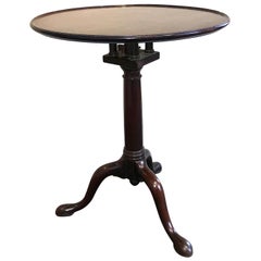 George III Mahogany Dish Top Wine Table, circa 1760