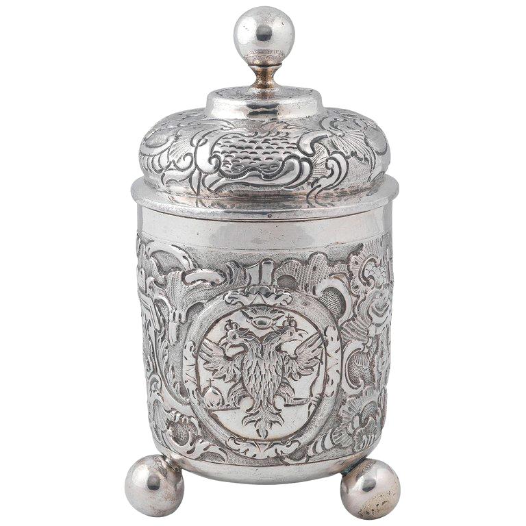 Russian Silver Beaker and Cover, Moscow, 1759