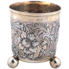 Used Late 17th Century German Silver Beaker