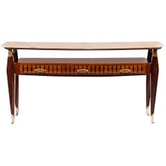 Italian Design Midcentury Console Table in the Style of Paolo Buffa, 1950s