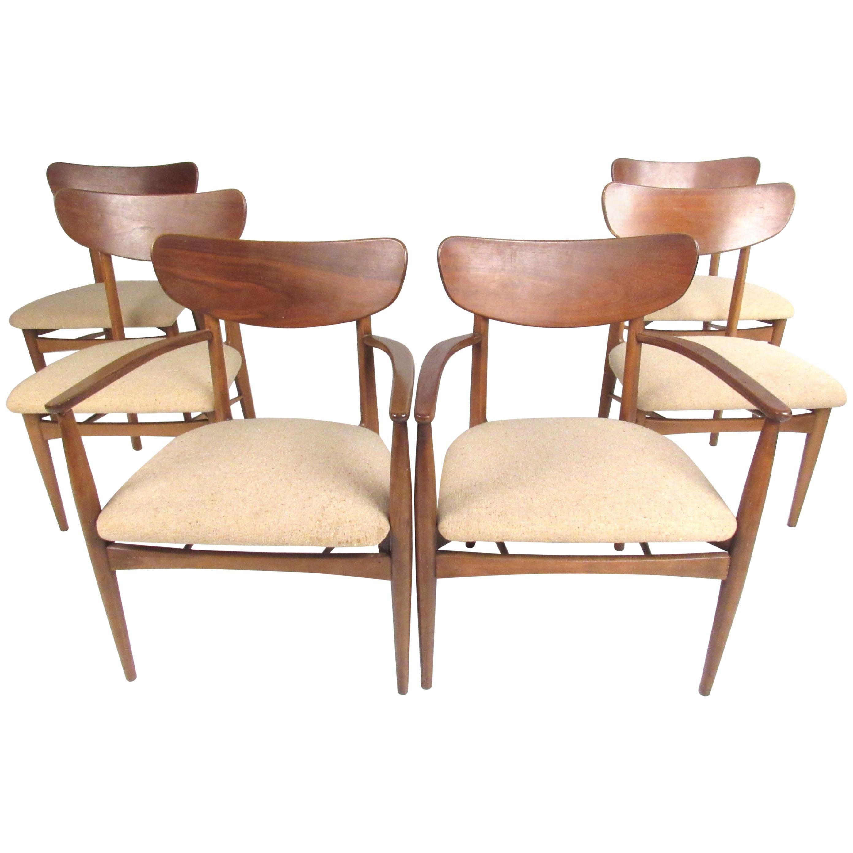 Set of Six Scandinavian "Copenart" for Morganton Dining Chairs