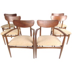 Vintage Set of Six Scandinavian "Copenart" for Morganton Dining Chairs