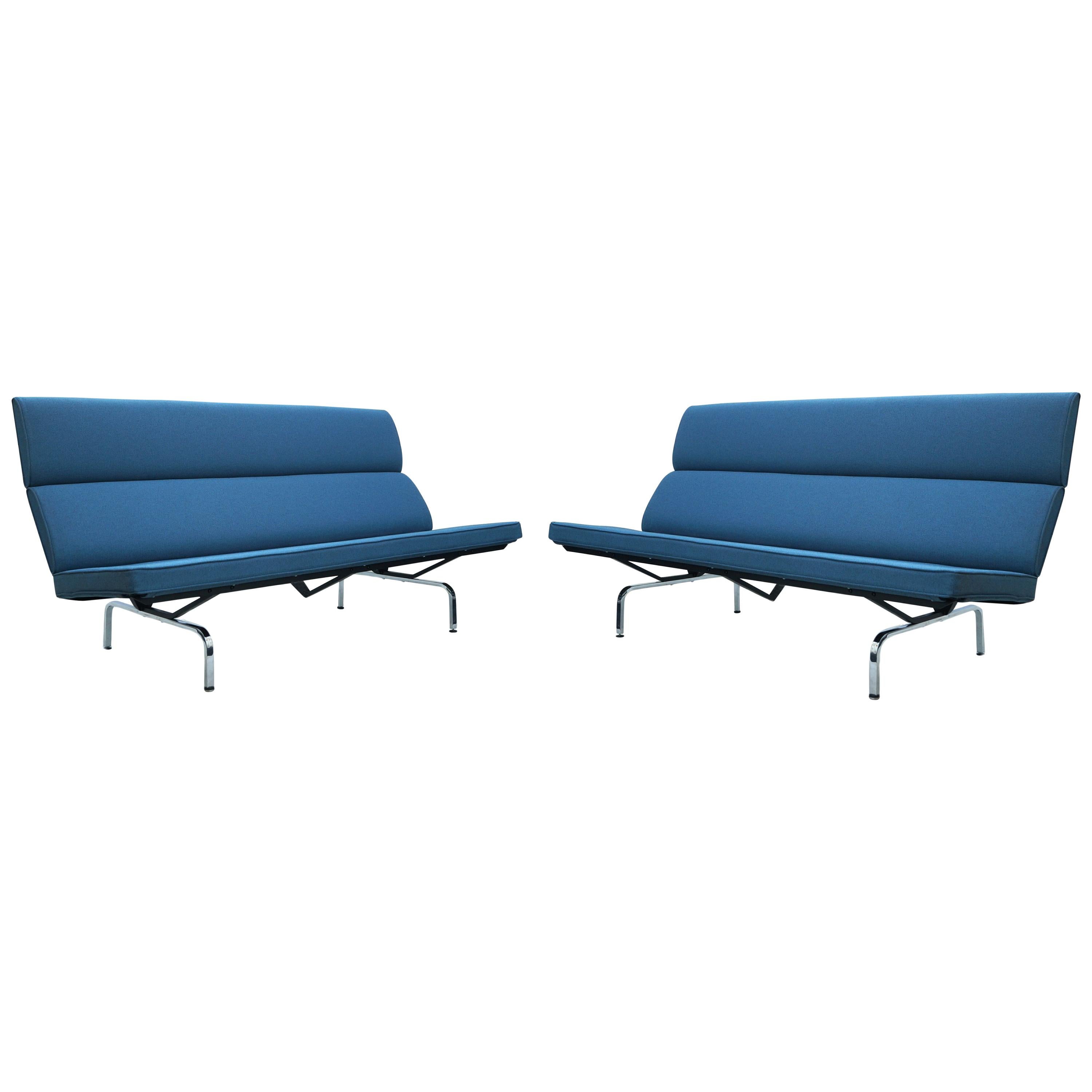 Charles & Ray Eames Herman Miller Compact Sofa Pair or Single