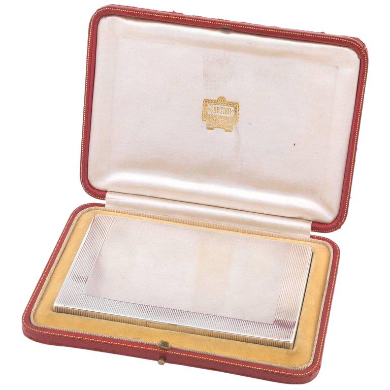 vintage cartier cigarette case