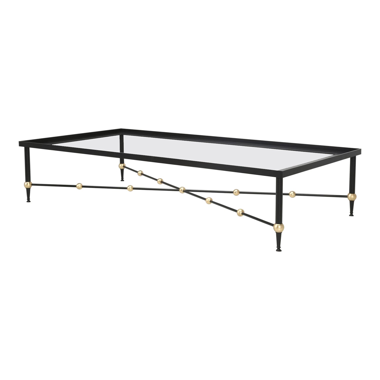 Mesa de centro de estilo de mediados de siglo inspirada en René Prou, hecha a mano, en cualquier tamaño y acabado