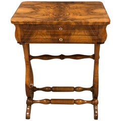 Antique Biedermeier Sewing Table, South German, 1820