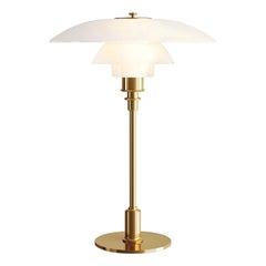 Poul Henningsen Brass and Glass PH 3 1/2 -2 1/2 Table Lamp for Louis Poulsen