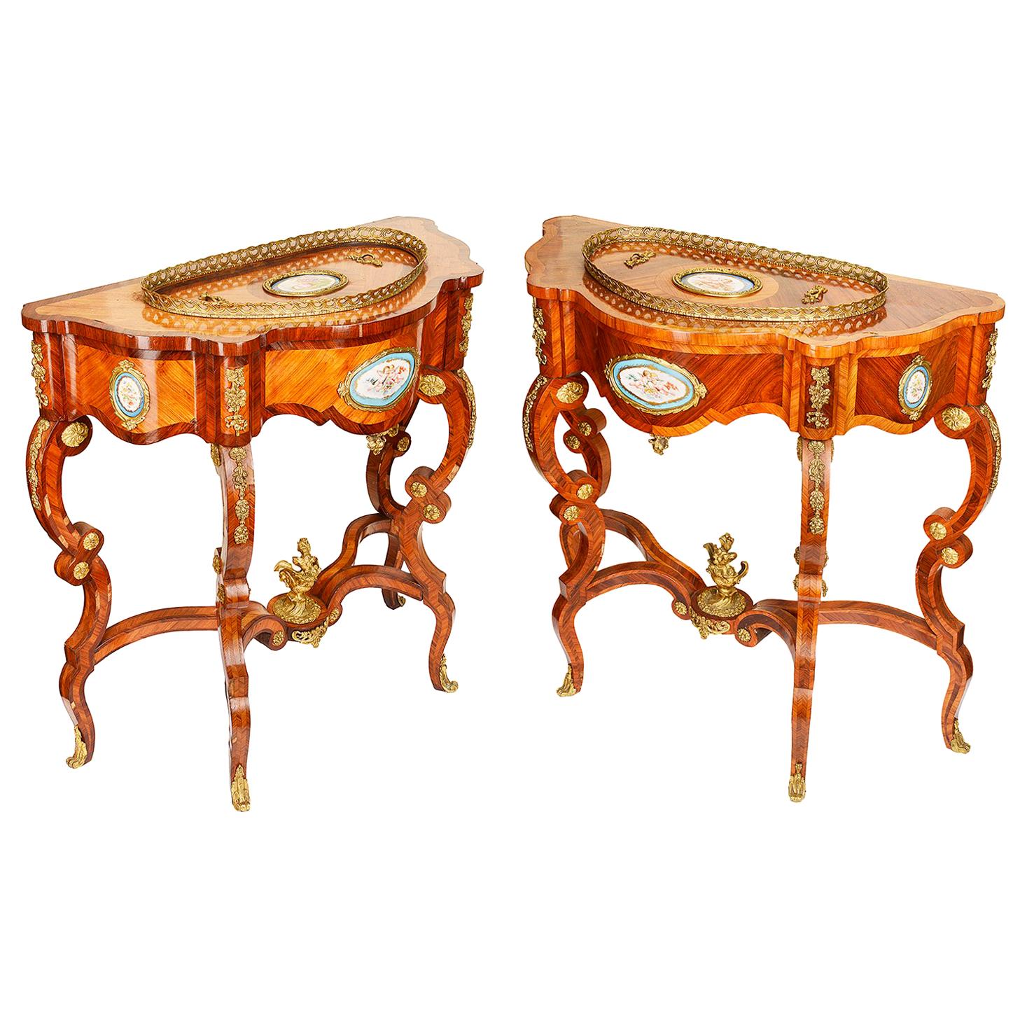Pair of 19th Century French Console or Jardinière Tables