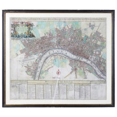 Carte de Londres du début du 18e siècle