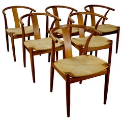 Set of 6 Cherry Dining Chairs