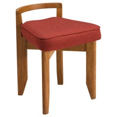 Vintage Guillerme and Chambron 'Rubercrin' Small Oak Chair