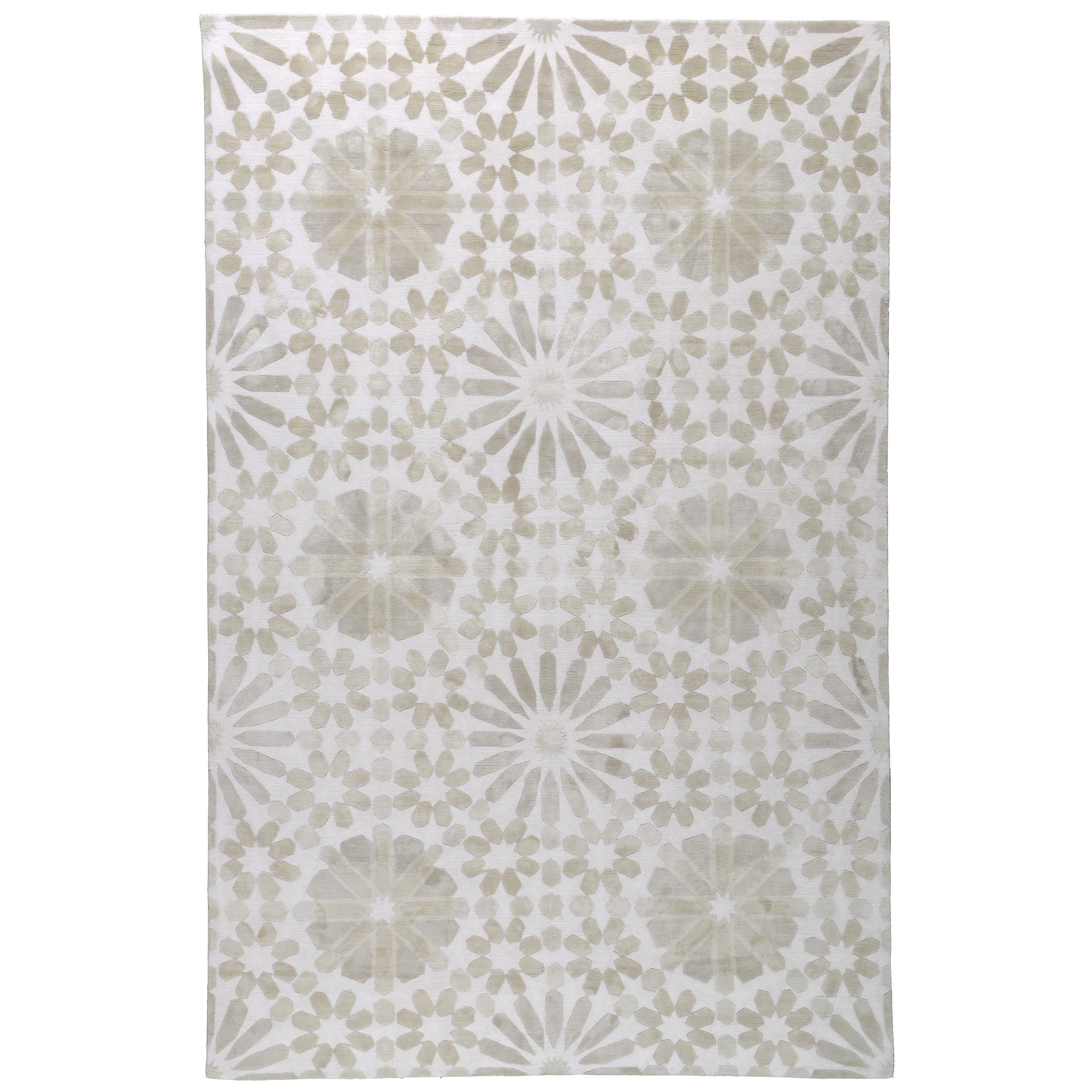 Marrakech Hand-Knotted 10x8 Rug in Wool and Silk by Martyn Lawrence Bullard