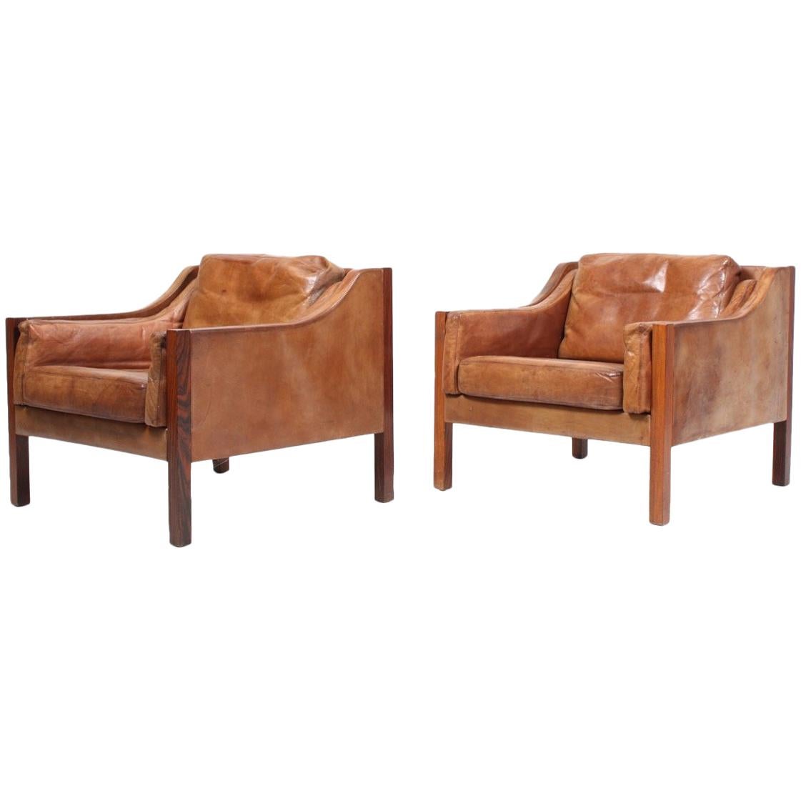 Pair of Danish Pristine Lounge Chairs