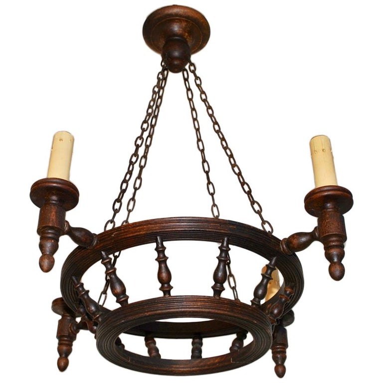 Elegant French Turn of the Century Nautical Chandelier For Sale at 1stdibs