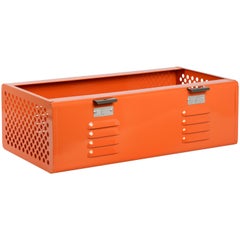 Double Wide Locker Basket in Tangerine, Custom Made to Order