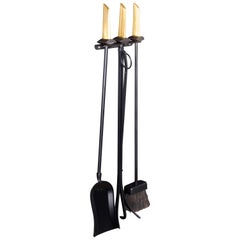 Iconic Mid-Century Modern Fire Tool Set by Donald Deskey for Bennett